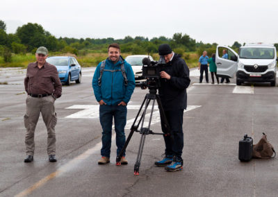 Shooting at Zeljava airport after heavy rain